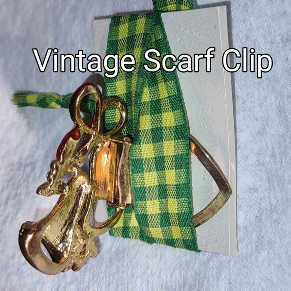 Vintage Christmas Jingle Bells Scarf Clip - Picture 7 of 15
